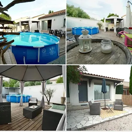빌라 Chez Gael Et Julie 5 Mins Plages Pisc, Clim Sérignan